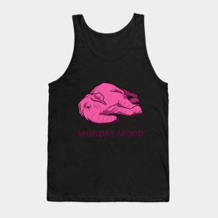 Pink elephant tired mood for monday Tank Top